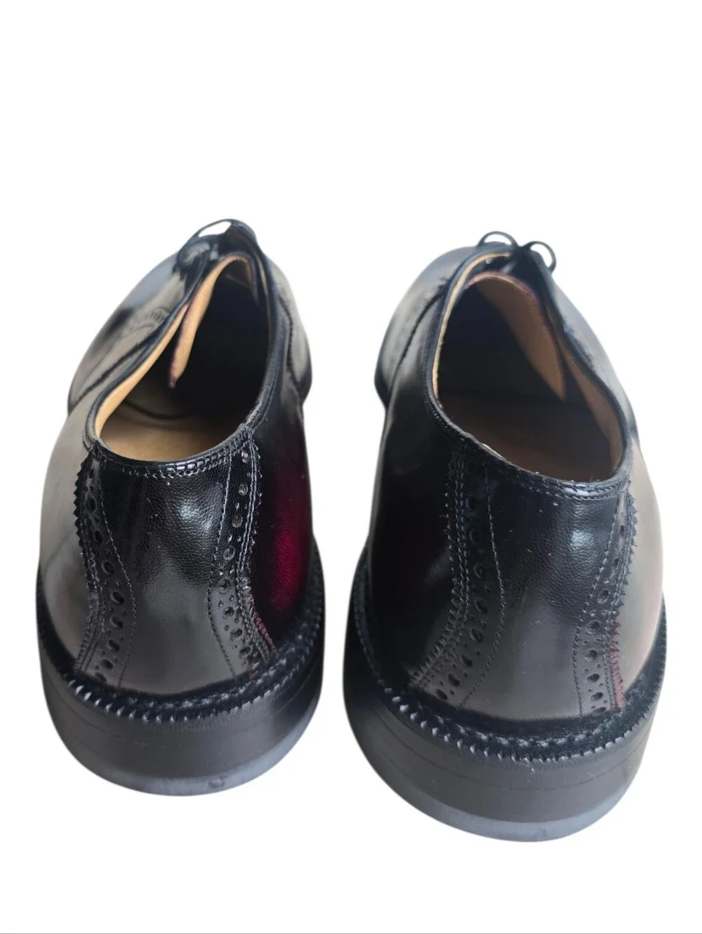 NEW Vintage Johnston & Murphy Aristocraft Burgundy/Black Leather Saddle Oxfords